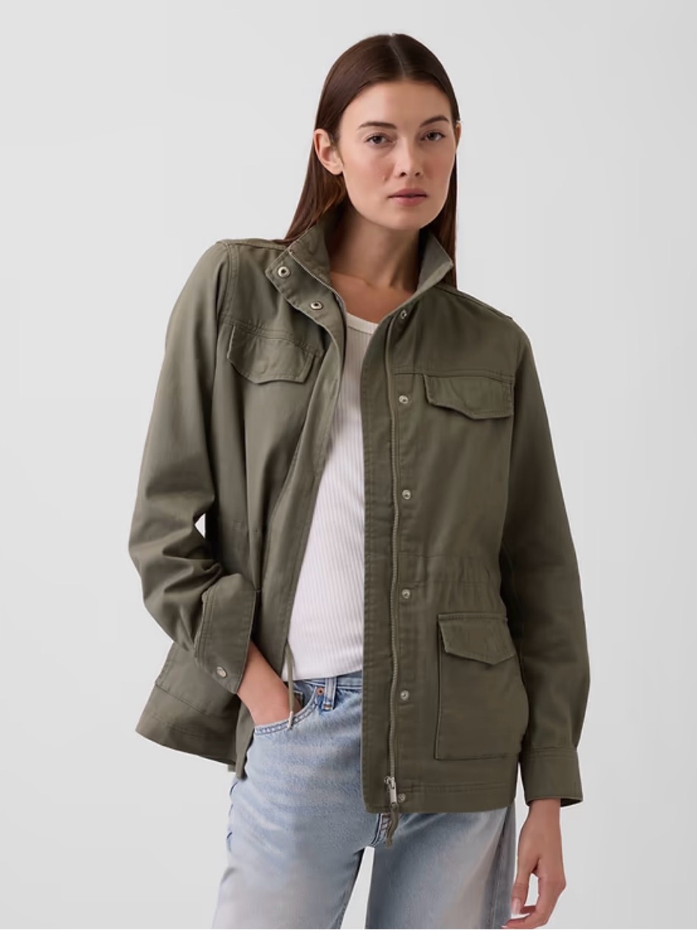 GAP Women’s Olive Utility Jacket